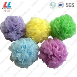 沐浴球图片欣赏 江门市远强清洁用品厂与沐风兰桂品牌展示